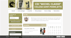 Desktop Screenshot of cdi-st-pierre.bibli.be