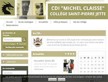 Tablet Screenshot of cdi-st-pierre.bibli.be